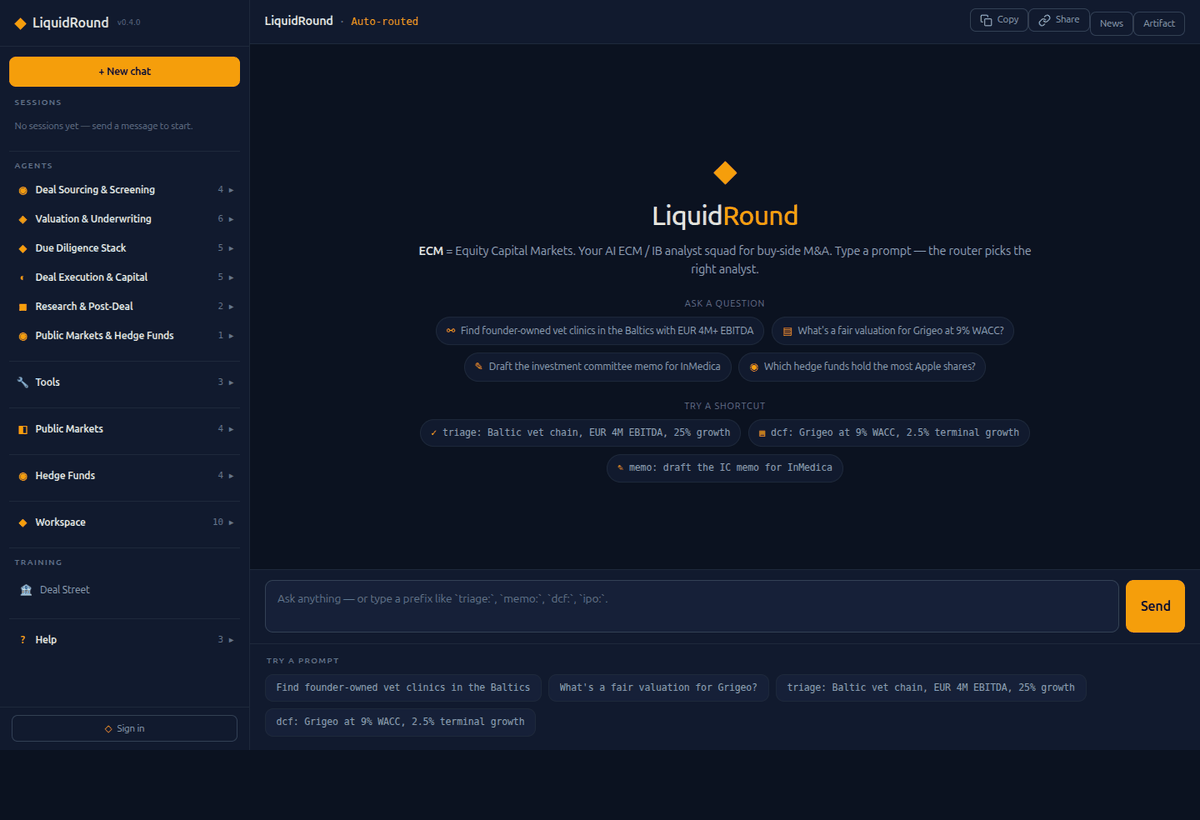 LiquidRound product demo